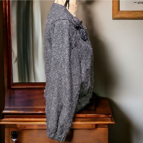 Elle Designer Tweed Jacket Size M In EUC - Picture 4 of 10